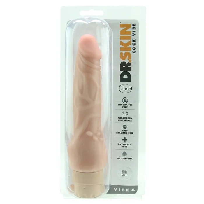 Dr Skin Vibe 4 in Beige Blush Female Sex Toys Dr Skin Vibe 4 in Beige Blush Female Sex Toys