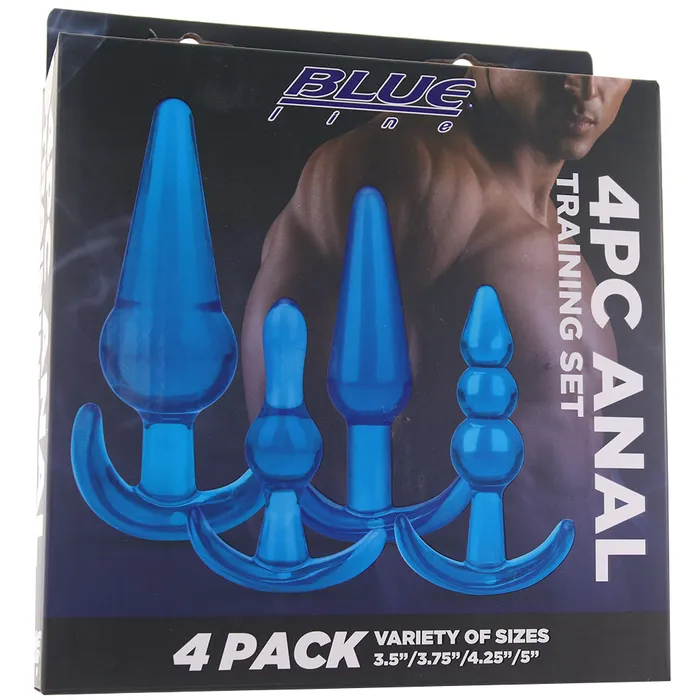 Electric Eel Anal Blue Line 4 Piece Anal Training Set