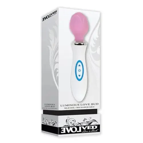 Evolved Luminous Love Bud Light Up Wand Vibrator Evolved Vibrators