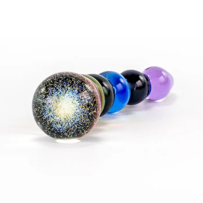Female Sex Toys Crystal Delights Rainbow Bubble Dildo with Dichrioic Bulb