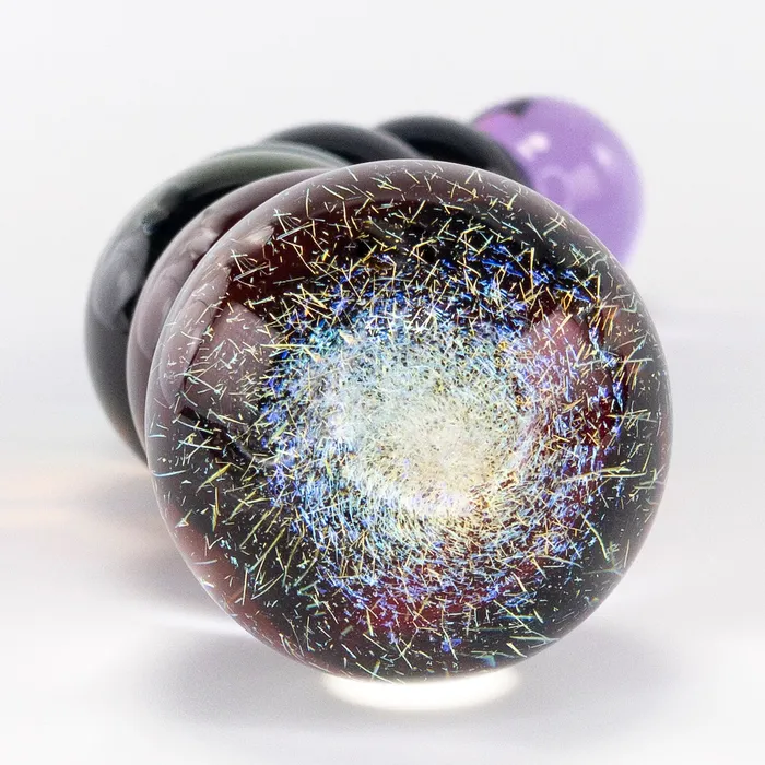 Female Sex Toys Crystal Delights Rainbow Bubble Dildo with Dichrioic Bulb