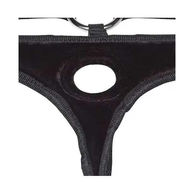 Female Sex Toys Lux Fetish Black Velvet Bikini StrapOn Lux Fetish Female Sex Toys Lux Fetish Black Velvet Bikini StrapOn Lux Fetish