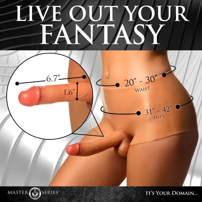Female Sex Toys Master Series Boner Briefs Silicone Penis Strap On