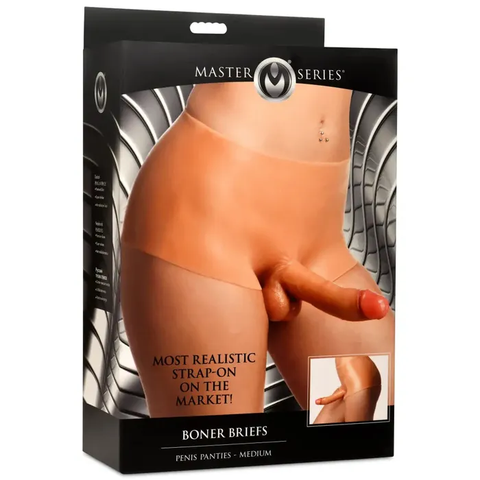 Female Sex Toys Master Series Boner Briefs Silicone Penis Strap On