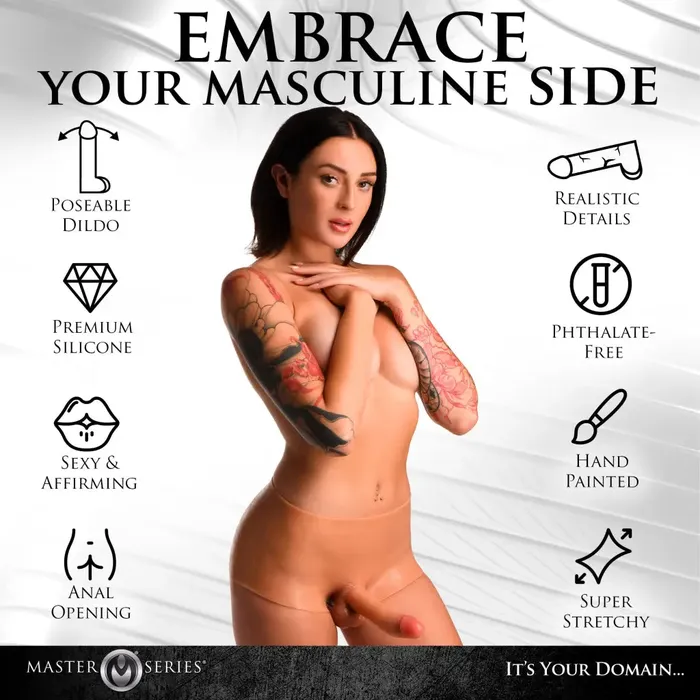 Female Sex Toys Master Series Boner Briefs Silicone Penis Strap On