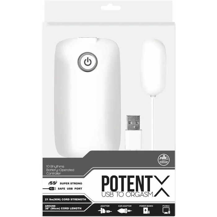 Female Sex Toys NMC NMC Potent X Bullet Vibrator White