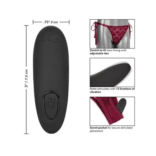 Female Sex Toys Remote Control Lace Thong Set CalExotics Female Sex Toys Remote Control Lace Thong Set CalExotics