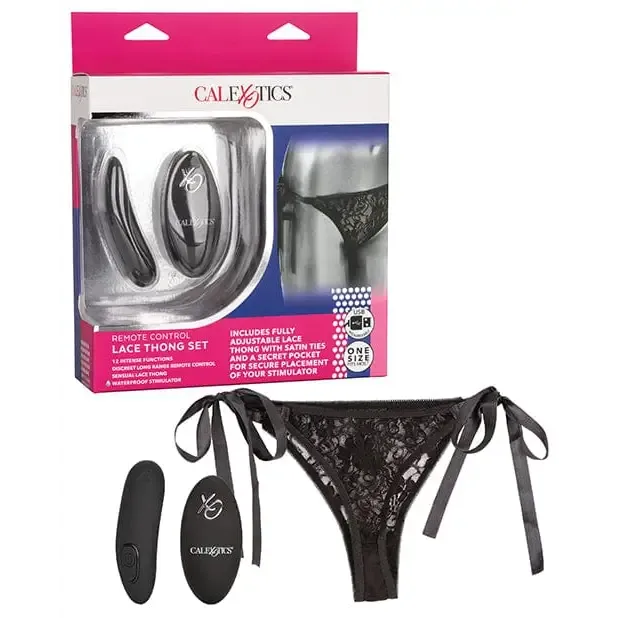 Female Sex Toys Remote Control Lace Thong Set CalExotics Female Sex Toys Remote Control Lace Thong Set CalExotics