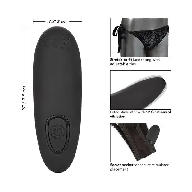 Female Sex Toys Remote Control Lace Thong Set CalExotics Female Sex Toys Remote Control Lace Thong Set CalExotics