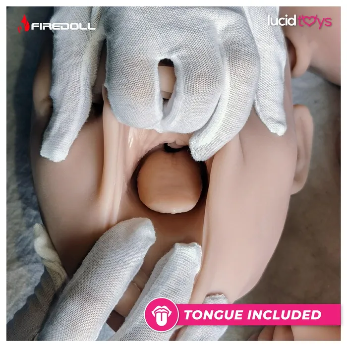 Fire Doll Lucia Realistic Sex Doll Tongue included 148cm Light Tan Fire Doll Male Sex Toys