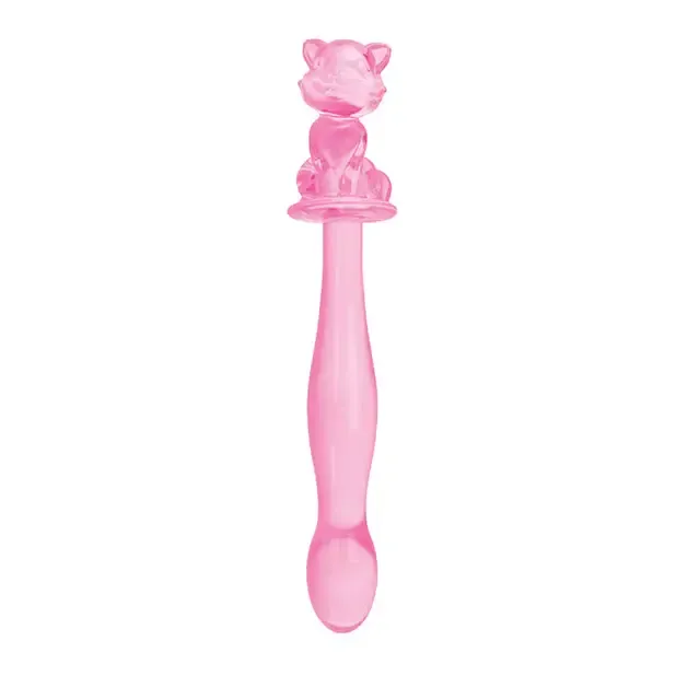Glass Menagerie Kitty Glass Dildo Pink Icon Brands INC Dildos Glass Menagerie Kitty Glass Dildo Pink Icon Brands INC Dildos