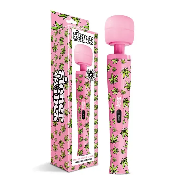 Global Novelties LLC Vibrators Stoner Vibes Wacky Weed Wand Massager Pink Kush Global Novelties LLC Vibrators Stoner Vibes Wacky Weed Wand Massager Pink Kush
