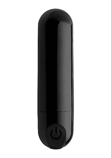HonourSkintwocom 10X Vibrating Metallic Bullet Black Vibrators