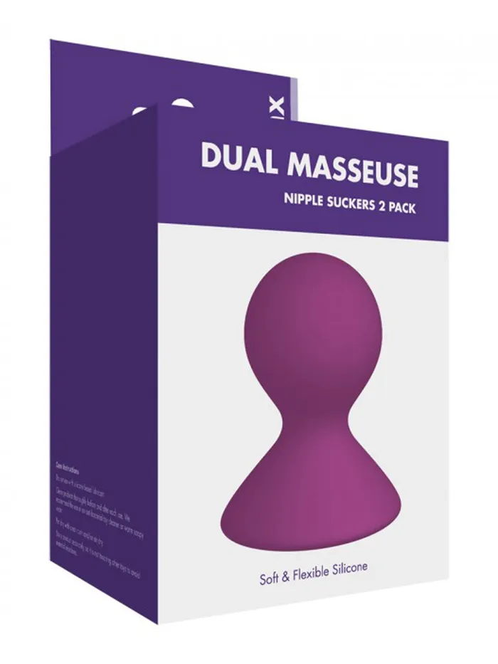 HonourSkintwocom Dual Masseuse Silicone Nipple Suckers Female Sex Toys