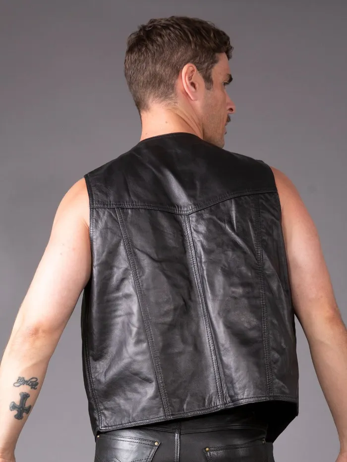 HonourSkintwocom Restraints Classic Leather Waistcoat