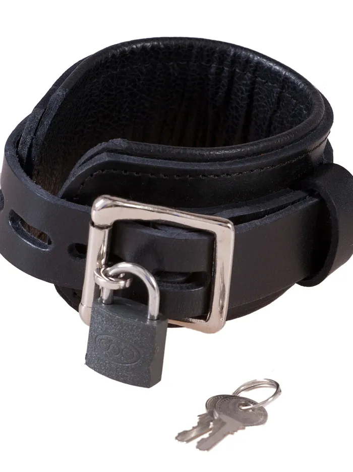 HonourSkintwocom Restraints Leather Bondage Deluxe Padlock Ankle Cuffs
