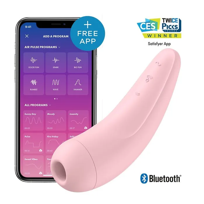 HonourSkintwocom Vibrators Satisfyer App Enabled Curvy 2 White