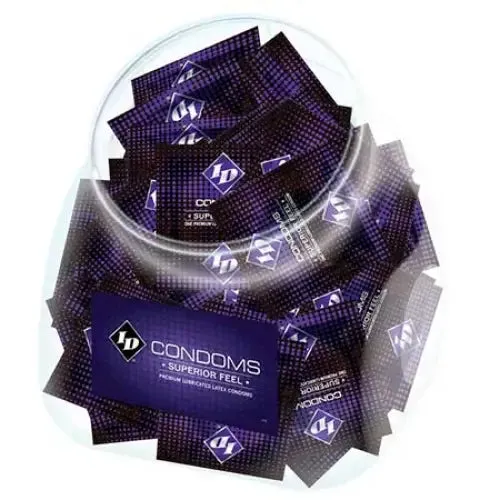 ID Lube ID Superior Feel Condom Jar 144Jar Vibrators
