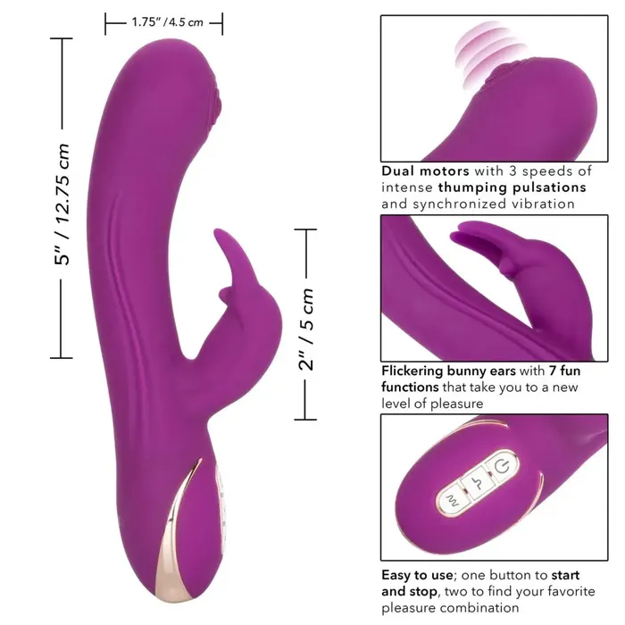 Jack Rabbit Signature Silicone Thumping Rabbit CalExotics Female Sex Toys