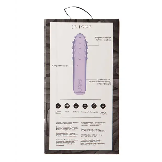 Je Joue Duet Rechargeable Silicone MultiSurfaced Bullet Vibrator Lilac Je Joue Female Sex Toys Je Joue Duet Rechargeable Silicone MultiSurfaced Bullet Vibrator Lilac Je Joue Female Sex Toys