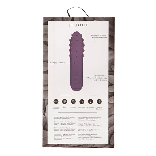 Je Joue Duet Rechargeable Silicone MultiSurfaced Bullet Vibrator Lilac Je Joue Female Sex Toys Je Joue Duet Rechargeable Silicone MultiSurfaced Bullet Vibrator Lilac Je Joue Female Sex Toys