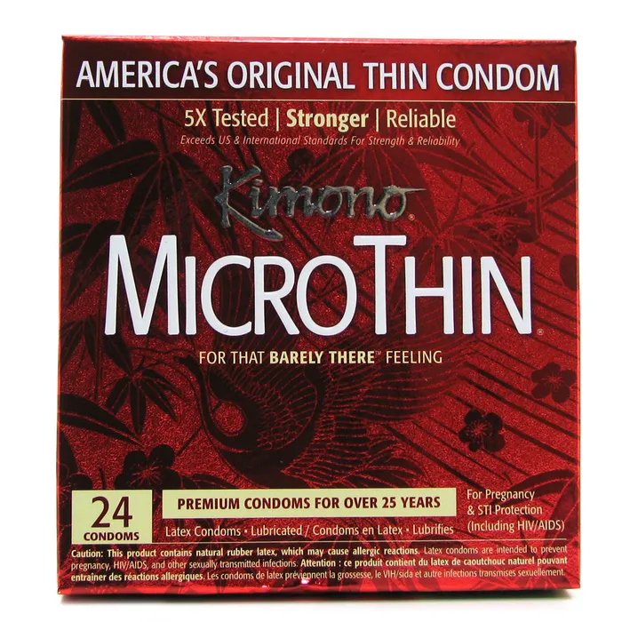 Kimono Female Sex Toys MicroThin Condoms in 24 Pack