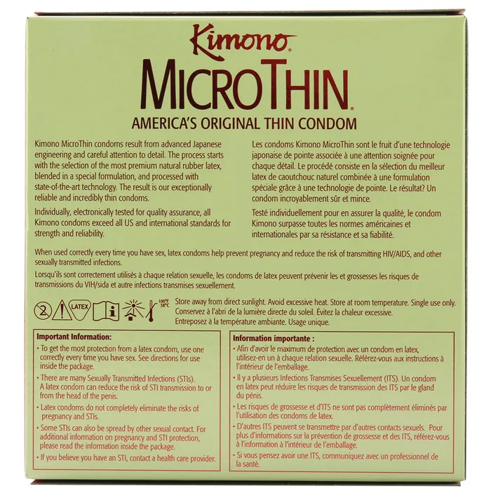 Kimono Female Sex Toys MicroThin Condoms in 24 Pack