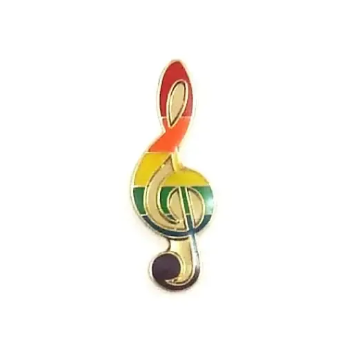 Lapel Pin Rainbow Note PHS INTERNATIONAL Anal