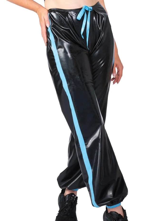 Latex Tracksuit Bottoms BlackYellow HonourSkintwocom Anal