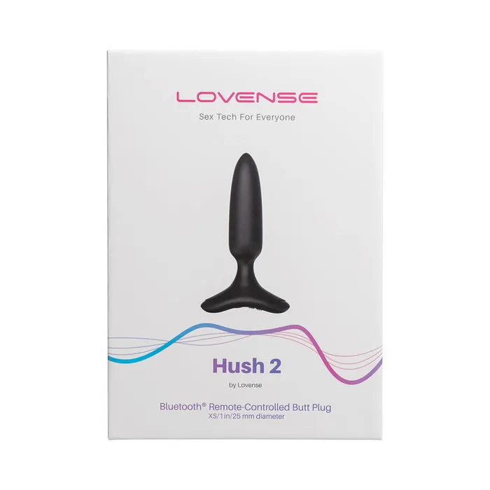 Lovense Hush 2 Vibrating RemoteControlled Plug 1 Black Lovense Anal