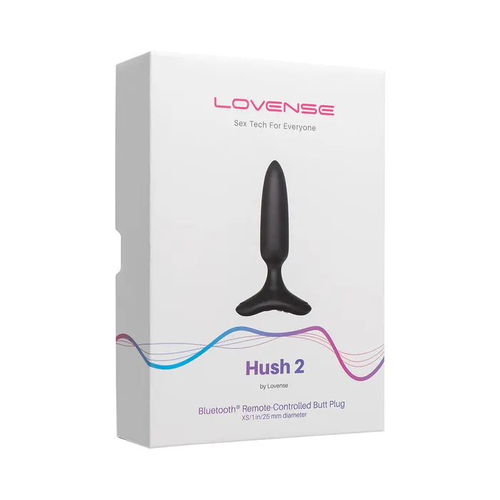 Lovense Hush 2 Vibrating RemoteControlled Plug 1 Black Lovense Anal
