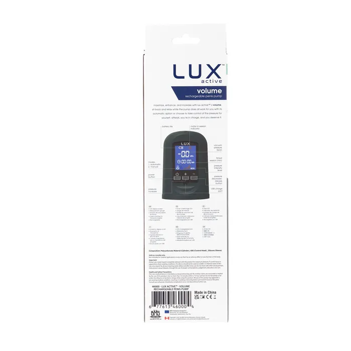 Lux Active LUX active Volume Rechargeable Penis Pump Male Sex Toys