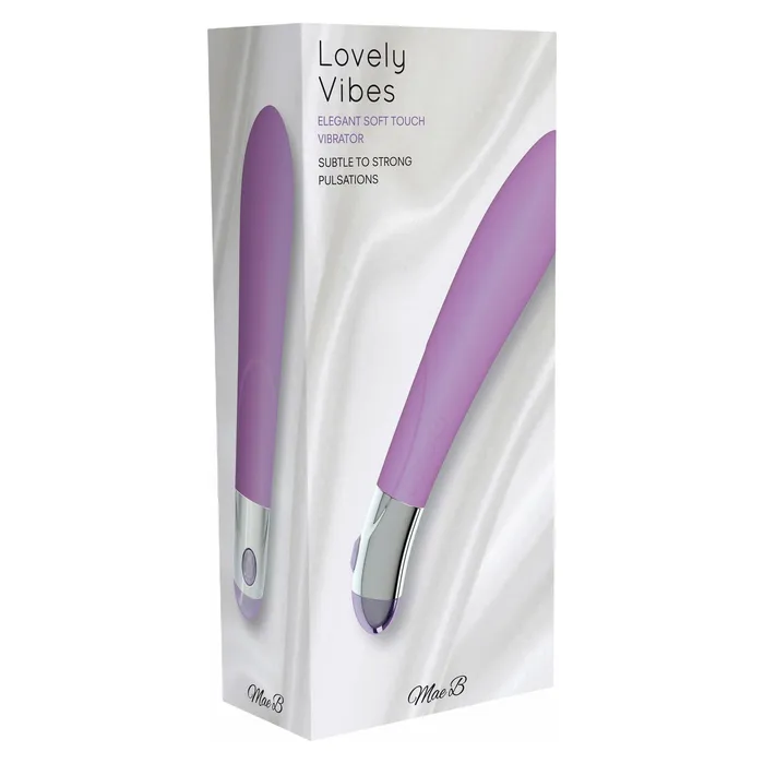 Mae B Vibrators Mae B Lovely Vibes Elegant Soft Touch Vibrator Purple