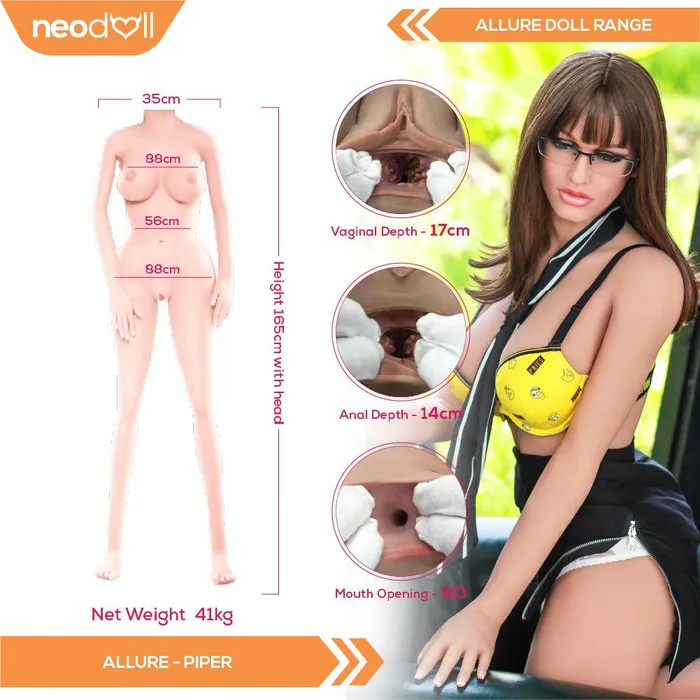 Male Sex Toys 6YE Doll Neodoll Allure Piper Realistic Sex Doll 165cm Tan