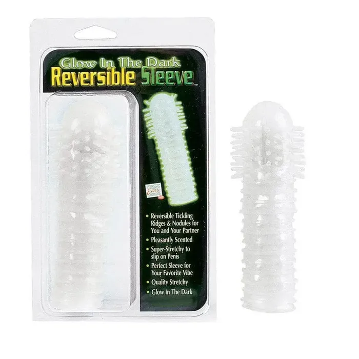 Male Sex Toys CalExotics Glowinthedark Reversible Sleeve