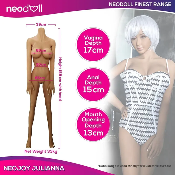 Male Sex Toys Neodoll Finest Neodoll Finest Julianna Realistic Sex Doll 158cm