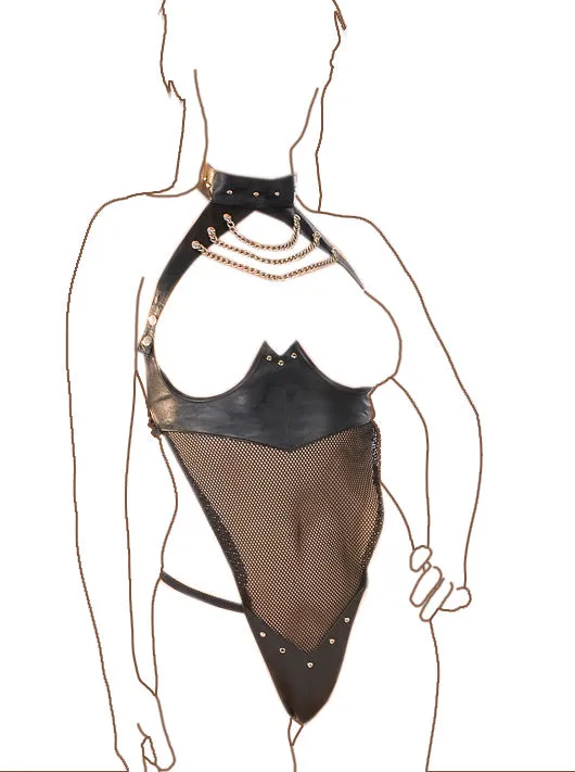 Mens Underwear HonourSkintwocom Leather Net Chain Body One Size Mens Underwear HonourSkintwocom Leather Net Chain Body One Size
