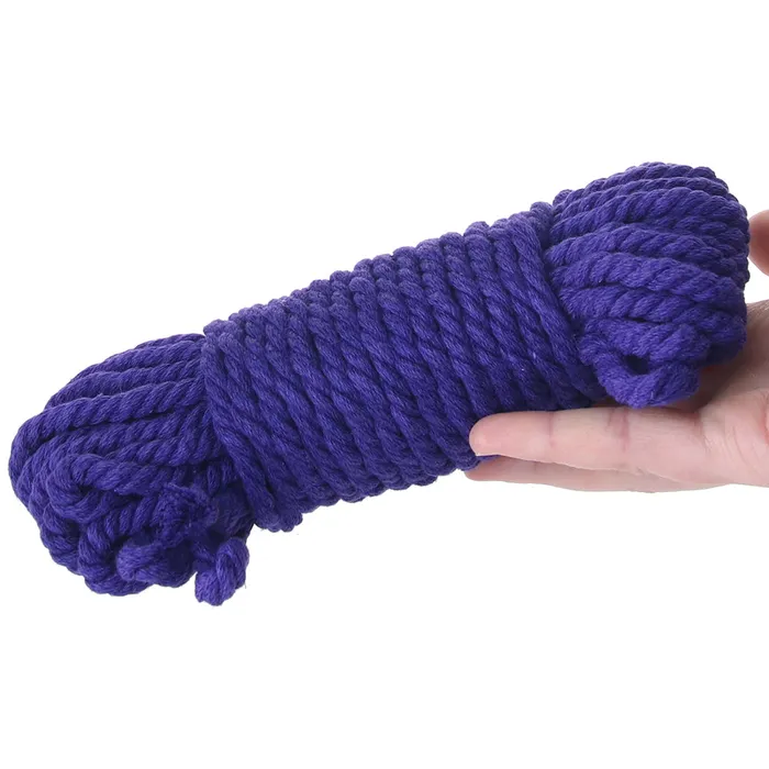 Merci Bind Tie Hemp 50ft Bondage Rope in Purple Doc Johnson Vibrators