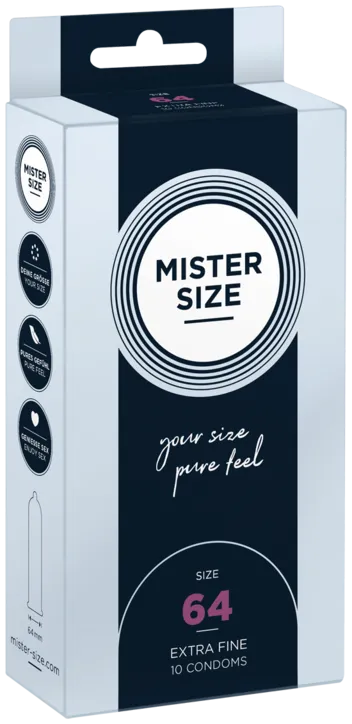 MISTER SIZE 64mm Condoms 10pcs HonourSkintwocom Male Sex Toys