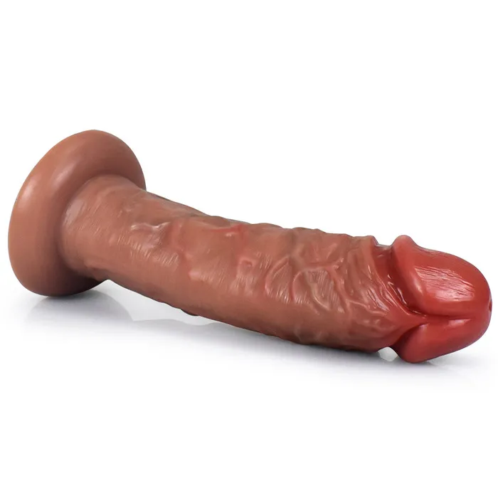 Modi Female Sex Toys GJ39 Wild Man Large Ultra Realistic Dual Density Liquid Silicone Suction Cup Dildo with Raised Veins 98 Inch