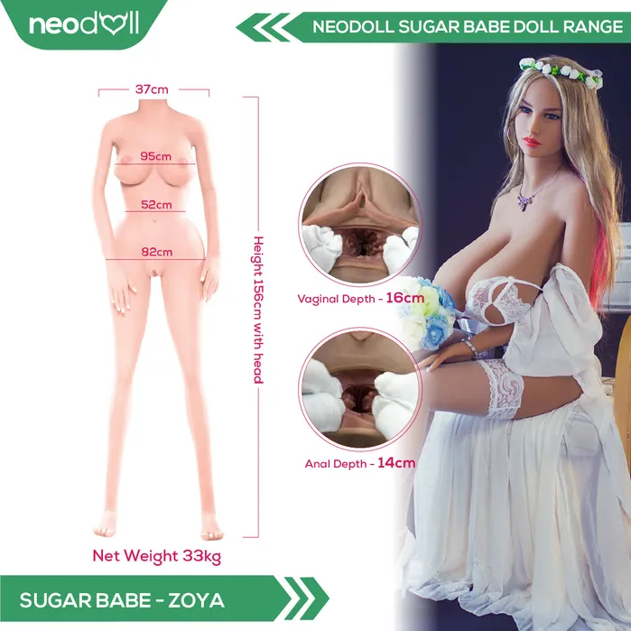 Neodoll Sugar Babe Zoya Realistic Sex Doll 156cm Tan Neodoll Sugar Babe Male Sex Toys