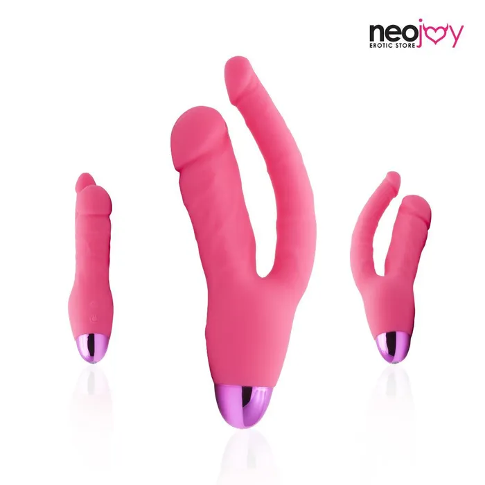Neojoy Neojoy Double Trouble Vaginal Anal Vibrator Silicon 10 Speeds Pink Vibrators Neojoy Neojoy Double Trouble Vaginal Anal Vibrator Silicon 10 Speeds Pink Vibrators