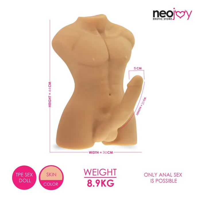 Neojoy Neojoy Realistic Dildo Male Sex Doll TPE 89kg Male Sex Toys