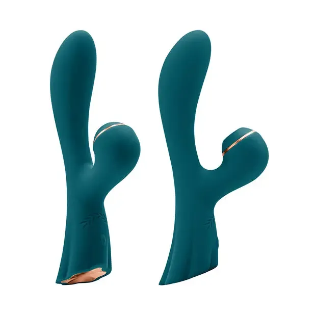 NS Novelties Vibrators Luxe Aura Rechargeable Suction Vibe Green NS Novelties Vibrators Luxe Aura Rechargeable Suction Vibe Green
