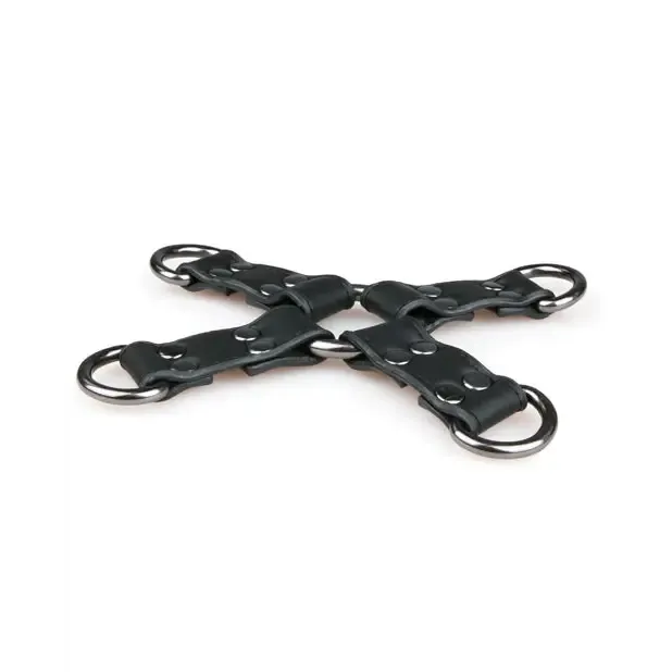ONEDC Couples Easy Toys Faux Leather Hogtie Black ONEDC Couples Easy Toys Faux Leather Hogtie Black