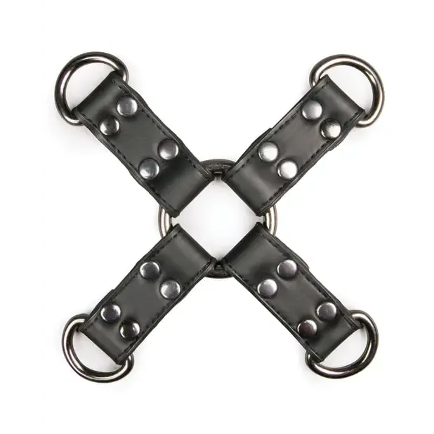 ONEDC Couples Easy Toys Faux Leather Hogtie Black ONEDC Couples Easy Toys Faux Leather Hogtie Black