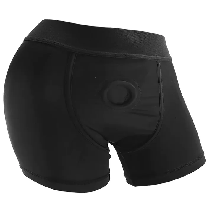 Packer Gear Black Boxer Brief Harness in LXL CalExotics Female Sex Toys