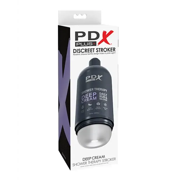 PDX Plus Shower Therapy Deep Cream Frosted PDX Plus Male Sex Toys