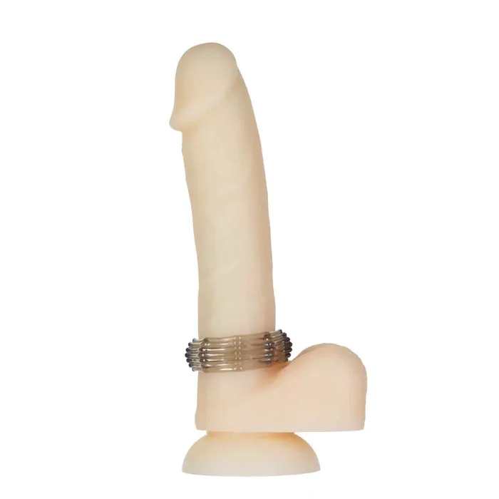 PowerBullet Dildos Got Big Dick Super Stretch Cock Rings Black 4 Pack