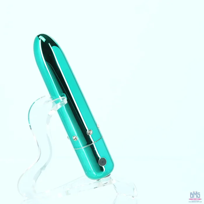 PowerBullet Pretty Point Bullet Vibrator Rechargeable Teal PowerBullet Vibrators